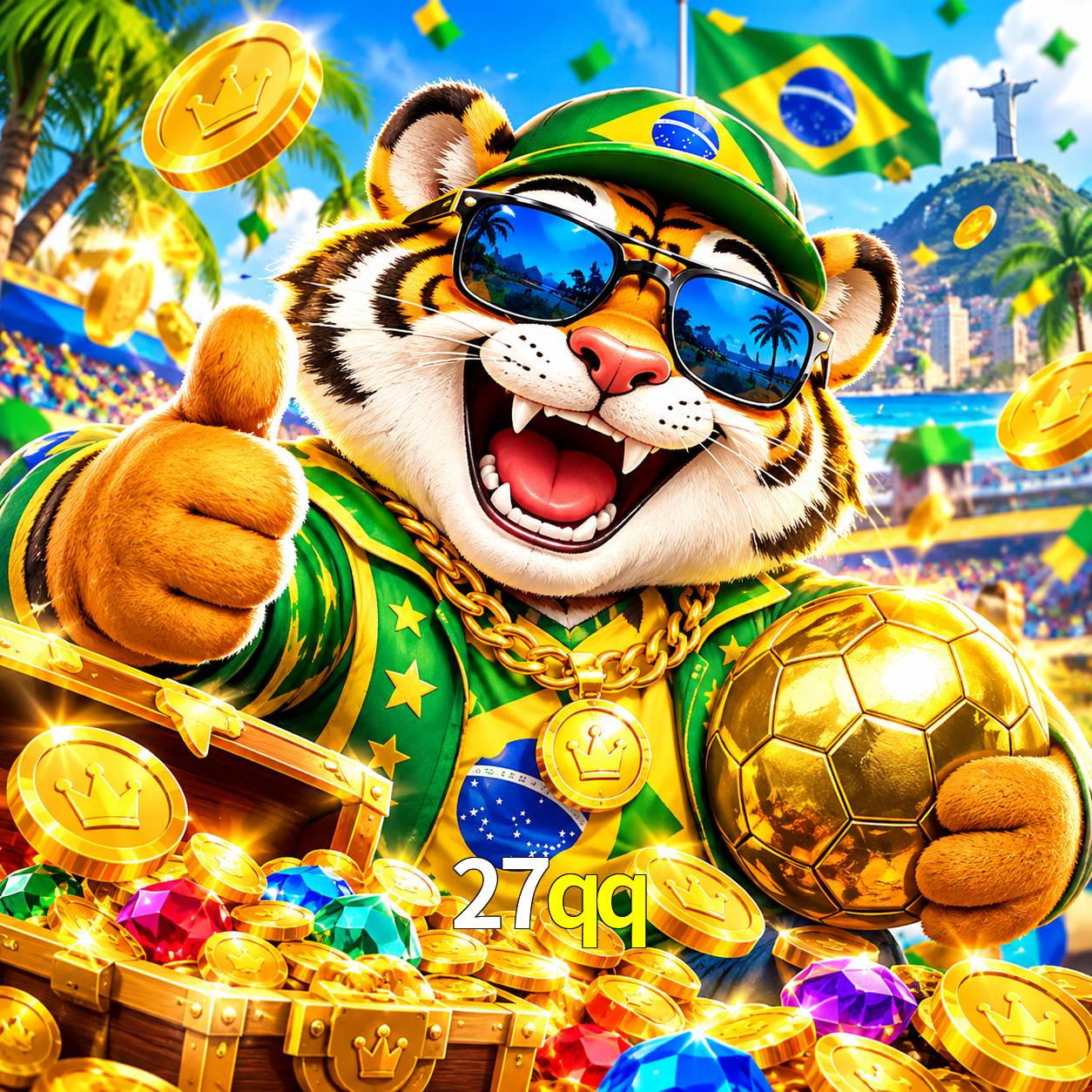 Imagem promocional da 27qq mostrando a plataforma e suas vantagens